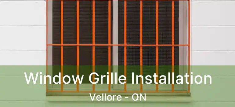  Window Grille Installation Vellore - ON